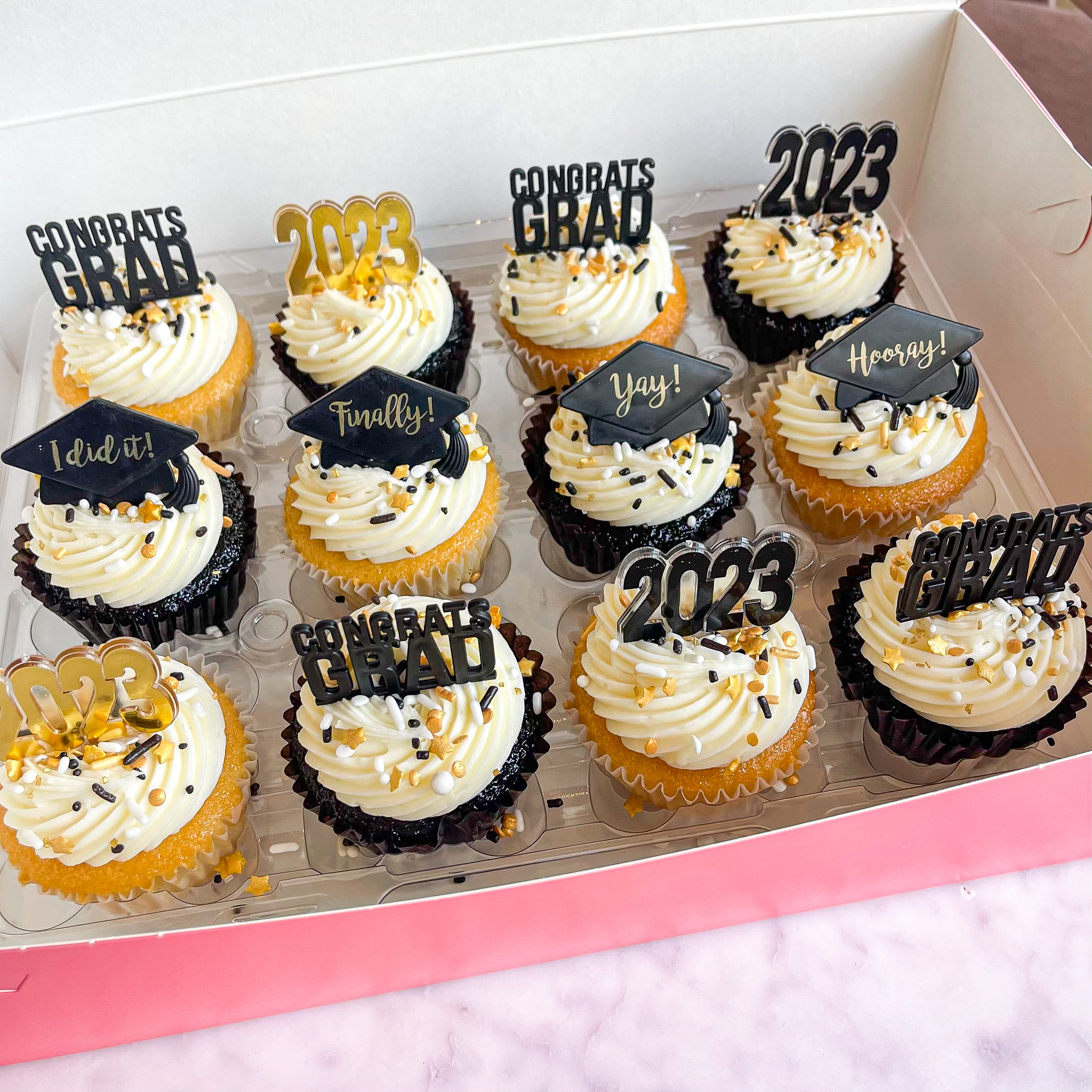 2024 Cupcake Toppers  Graduation Year, New Year Cupcake Toppers - Sweets &  Treats™